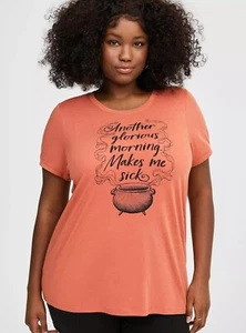 Torrid Disney Hocus Pocus Shirt Orange V2 Neu mit Etikett Neu 4X - Bild 1 von 11