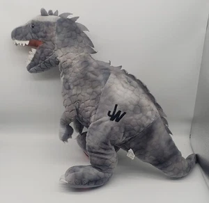 JURASSIC WORLD Movie XL T REX Grey JW Dinosaur Plush Stuffed Animal 27" Long - Picture 1 of 8