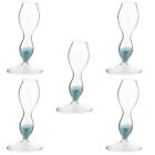  5 Count Dip Pen Glass Holder Flat Bottom Decor Office Decorate Signing