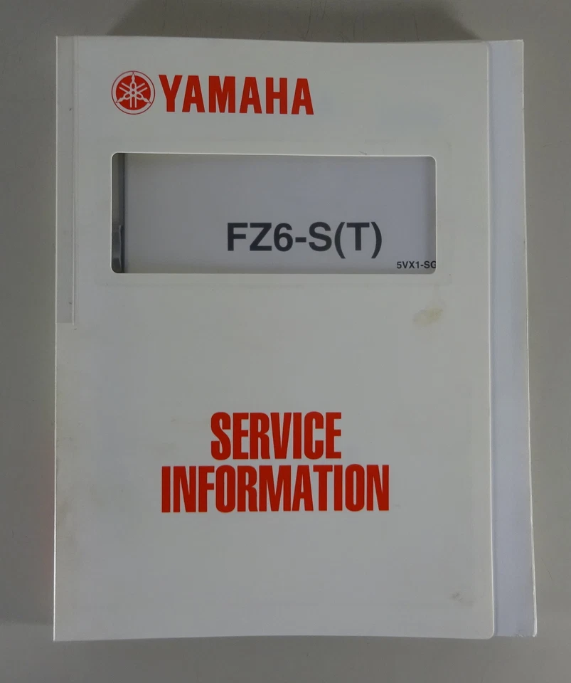 Manual De Taller Información De Servicio Yamaha FZ6-S (T) Año 2005 - Imagen 1 de 1