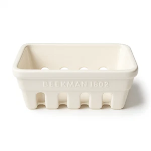 Beekman 1802 Soap Dish Ceramic Farmhouse Caddy Ivory Cream. BRAND NEW IN BOX. - Picture 1 of 6