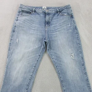 Just Jeans Womens Size 16 L27 Light Blue Boyfriend Mid Rise Ankle Denim Lexi - Picture 1 of 13