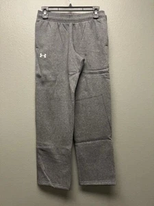 NEW-BOYS UNDER ARMOUR HUSTLE FLEECE PANTS, #1300130, SIZE M, GREY $38.00 - Picture 1 of 9