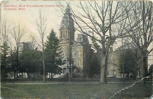 Hillsdale Michigan~East Hall~Main Building~Divinity Hall~1910 Postcard