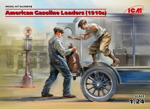 American Gasoline Loaders (1910s) (2 figures) Plastic model kit 1/24 ICM 24018 - Picture 1 of 6