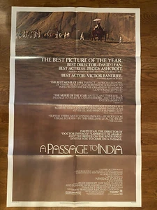 A Passage to India Original Movie Poster (1984) Alec Guiness 27x41 FOLDED - Picture 1 of 1