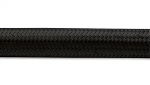 Vibrant -6 AN Black Nylon Braided Flex Hose (50 foot roll) - Picture 1 of 4