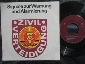 SIGNALE ZUR WARNUNG UND ALARMIERUNG / SP DDR VEB Deutsche Schallplatten 510104 - Foto 1 di 4