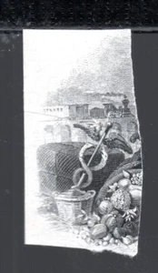 ABNC 'Commerce and the Railroad' Vignette Proof on India Intaglio 1800s - Picture 1 of 2