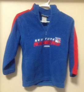 CCM New York Rangers Youth Jacket Stitched Small Size 8 Fleece - Picture 1 of 4