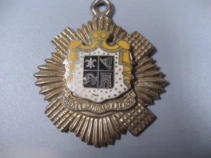 Coat Of Arms Enamel Crest Pendant Vintage - Picture 1 of 2