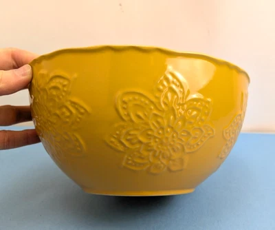 The Pioneer Woman - Floral Burst - Cuenco mezclador para servir cocina amarillo 2 cuartos de galón Foto 1 de 4