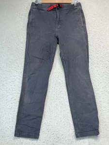 Topo Designs Pants Gray Belted Stretch Trekking Hiking Men's Medium See Pics - Picture 1 of 17