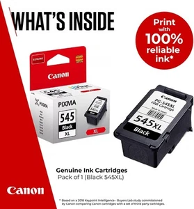 Canon Catridge d'encre PG-545XL noir haut rendement encre d'encre d'origine pour imprimante jusqu'à 400 A4 - Photo 1/7