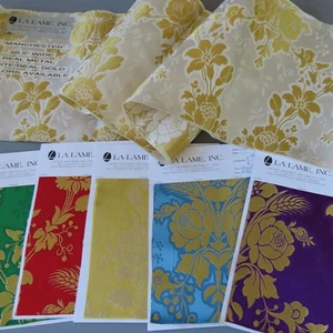 Lavish Ecclesiastical Brocade FABRIC Samples LA LAME w GOLD Threads "MANCHESTER" - Picture 1 of 9