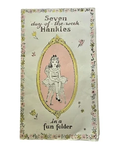 7 Tage der Woche Taschentücher Vintage Kinder Taschentücher im Ordner LESEN - Bild 1 von 9