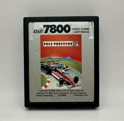 Pole Position II 2 Atari 7800 Game Cartridge Only Picture Label XC7807 - Image 1 of 3