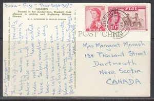 Fiji - Septiembre 1965 Postal a Canadá - Imagen 1 de 2