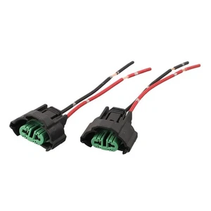 Fog Light Bulb Base Black+red Quick Installation Wiring Harness High Quality - Picture 1 of 12