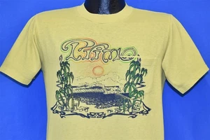 vtg 70s PRIMO BEER DISTRESSED POCKET TEE HAWAII SUNSET HAWAIIAN GANJA t-shirt M - Picture 1 of 5