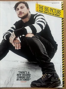 FRANK IERO - 2016 full page UK magazine poster THE PATIENCE MY CHEMICAL ROMANCE - Picture 1 of 2