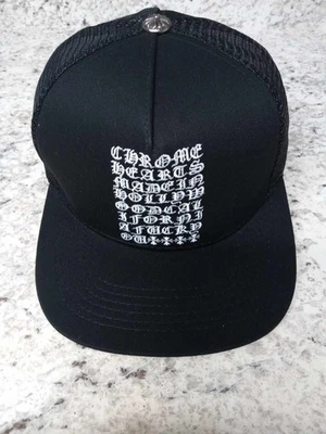 Chrome Hearts Old English Trucker Hat Black - Image 1 of 4