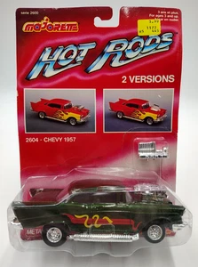 1957 CHEVY Majorette Hot Rods #2604 Green Diecast Metal 6” - 2 Styles In One - Picture 1 of 9