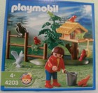 Playmobil Vogelfütterung 4203 von 2005 Neu & OVP Mädchen Vogel Bauernhof Rabe