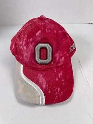 复古 Buckeyes Starter 俄亥俄州红色男式领带染料帽子破损表带 NCAA — 第 1/4 张图片