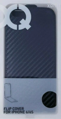 Xqisit Black Flip Case For Apple iPhone 6 6S Protective Cover Original - Image 1 of 4