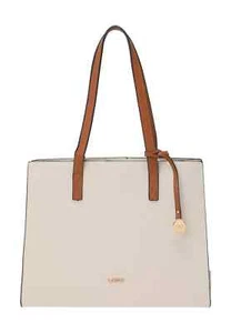 L.Credi Damen Schultertasche/ Shopper Beige Kunstleder Vegan - Bild 1 von 3