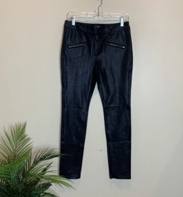 NWOT…NYDJ faux leather ponte leggings $118 Size 2 - Image 1 of 4