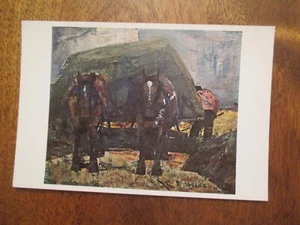 Kunst Postkarte Clayton S Prince The Hay Wagon Continental Size - Bild 1 von 2