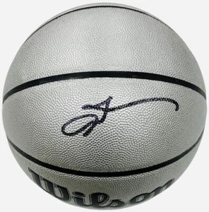 Allen Iverson Signed Wilson 75th Anniversary Platinum Basketball 76ers + Beckett - Picture 1 of 3