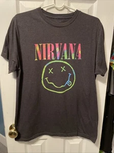 Nirvana Camicia Uomo T-shirt Grigio Taglia Media - Foto 1 di 2