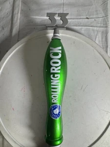 ROLLING ROCK PREMIUM MANGO GRIFO CERVEZA ESTILO PUB CON TOPPER "33" 13” Alto - Imagen 1 de 6