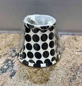 Small Clip On Lamp Shade Gold/Black Fabric 4"x5”x3” - Picture 1 of 3
