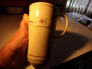Longaberger Pottery Paprika Design Red Tall 16 Oz. Latte Mug - $11 s/h - Picture 1 of 1