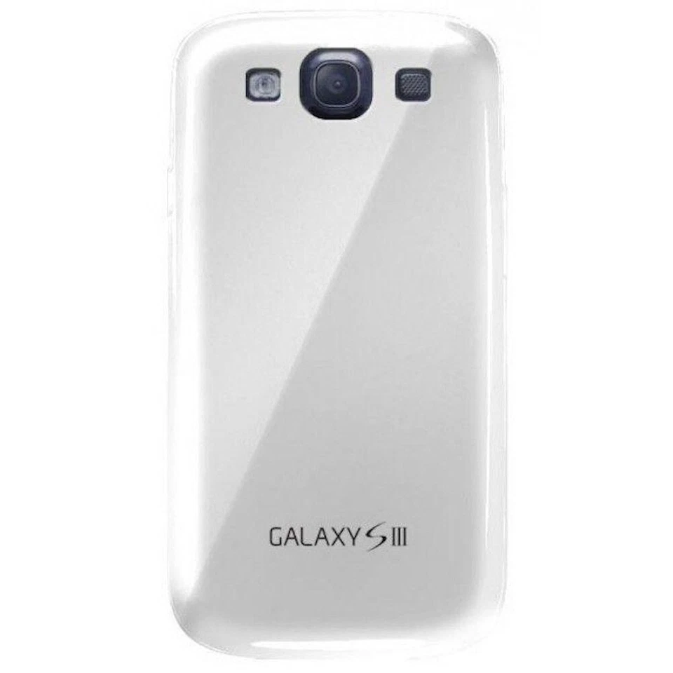 COQUE SAMSUNG GALAXY S3 BLANC GLOSSY SILICONE SEMI-RIGIDE (TPU) Foto 1 de 1