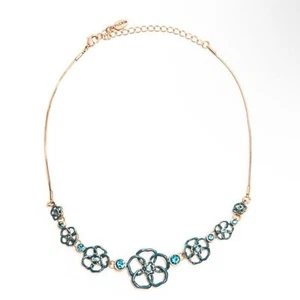 Collar Pilgrim Denmark Capri Meld en azul con cristales de Swarovski, nuevo con etiquetas - Imagen 1 de 8