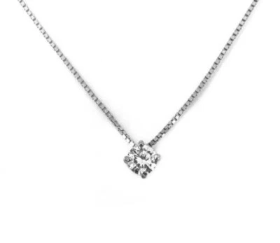 Collana in Argento 925 Punto Luce con Zircone varie grandezze - Immagine 1 di 2