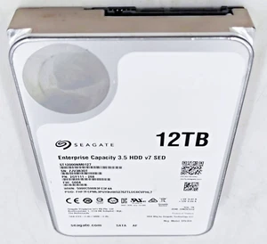 Disque dur disque dur SATA 3,5" SEAGATE ST12000NM0127 Enterprise v7 SED - Photo 1/1