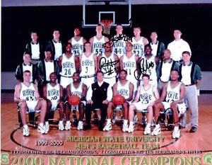 1999-2000 Michigan State Spartans basketball team signed photo Mo Pete CHAMPS! - Picture 1 of 1