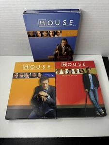 House MD: The Complete Series (Seasons 1-3, TV Show DVD) 1 2 3, Hugh Laurie - Picture 1 of 24
