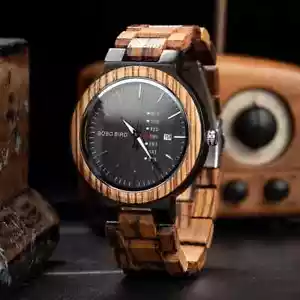 Men's Stylish Wooden watch - Picture 1 of 4