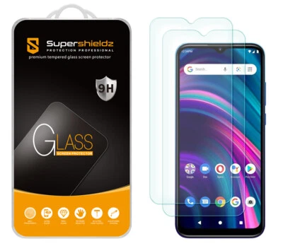 [Paquete de 2] Protector de pantalla de vidrio templado Supershieldz para BLU G51 Plus Foto 1 de 4