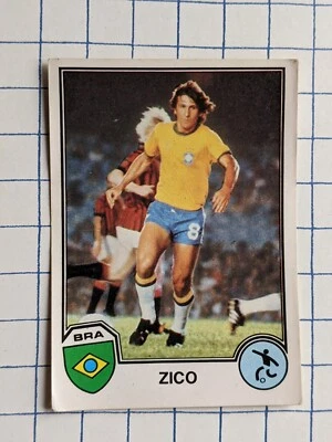 1982 Rare Sticker Carte Vignette Image PANINI ZICO N° 231 original authentique - Photo 1/2
