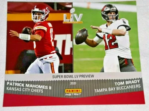 New 8x10" Brady Mahomes Panini #261 Color Photo Super Bowl LV Buccaneers Chiefs - Bild 1 von 2