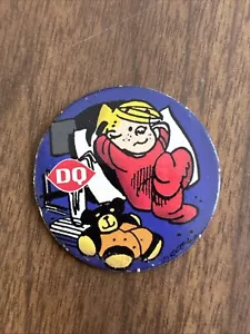 Dairy Queen Dennis The Menace Cardboard POG Treat Token Vintage 1990’s DQ Promo - Bild 1 von 2
