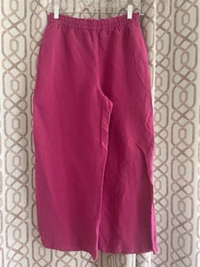 H&M Linen Blend Wide Leg Cropped Trouser/Pants Sz S - Picture 1 of 7
